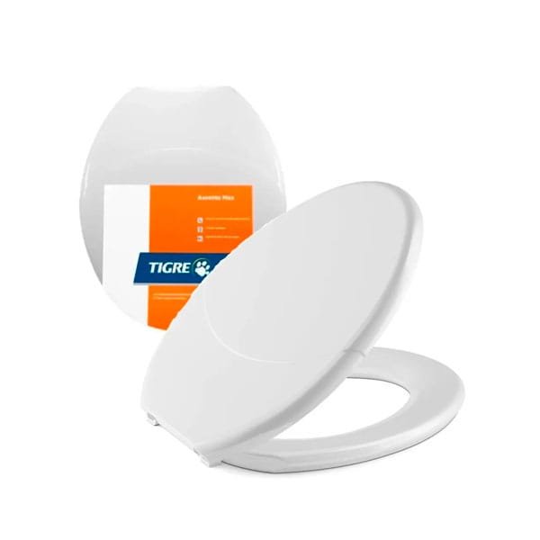 Assento Tigre Oval Max Plena Branco — Assento Sanitario