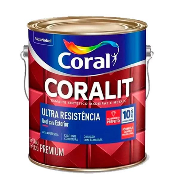 Esmalte Coralit Ultra Branco Fosco 3,6L — Tintas