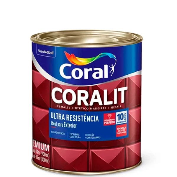 Esmalte Sintético Coral Ultra AB Cinza Escuro 900ml — Tintas