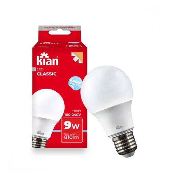 Lâmpada Led Bulbo 9W Kian — Lâmpadas e Iluminação