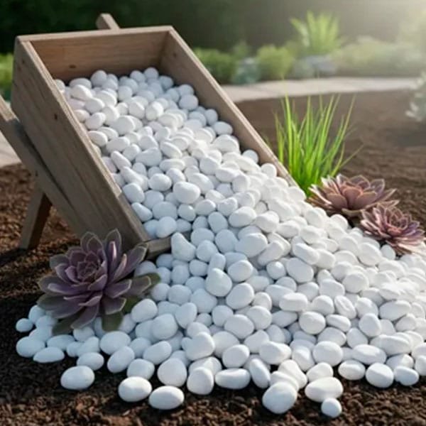 Pedra Decorativa Branca n2 15kg — imagem 2