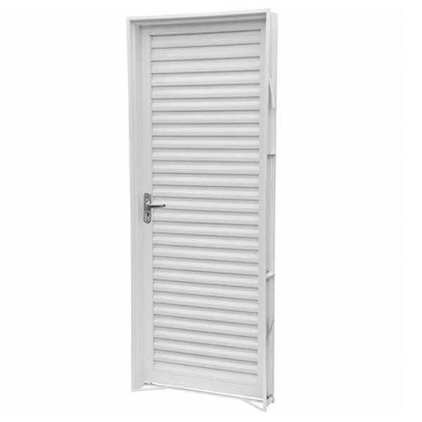 Porta CRV Veneziana Branca Classic 80x2,10 Esquerda — Portas