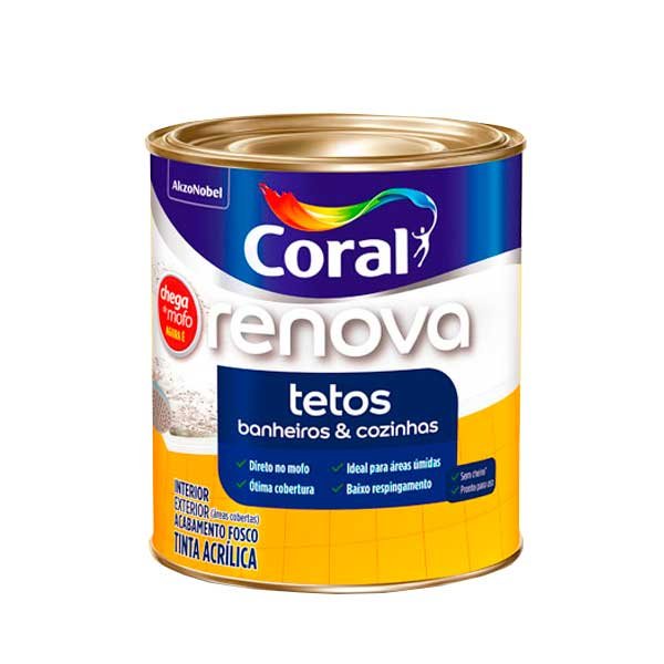 Tinta Coral Branca Renova Tetos 900ml — Tintas