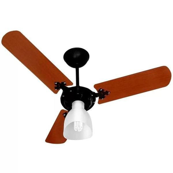Ventilador Teto Delta New Flow Preto/ Mogno 127V Venti-Delta — Material Elétrico